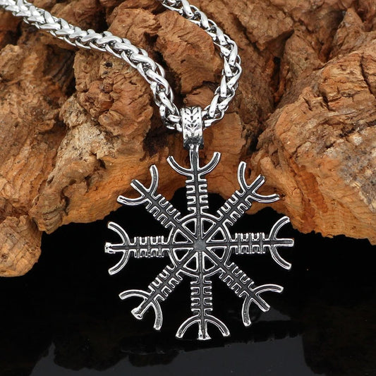 Vikings Helm of Awe Stainless Steel Necklace