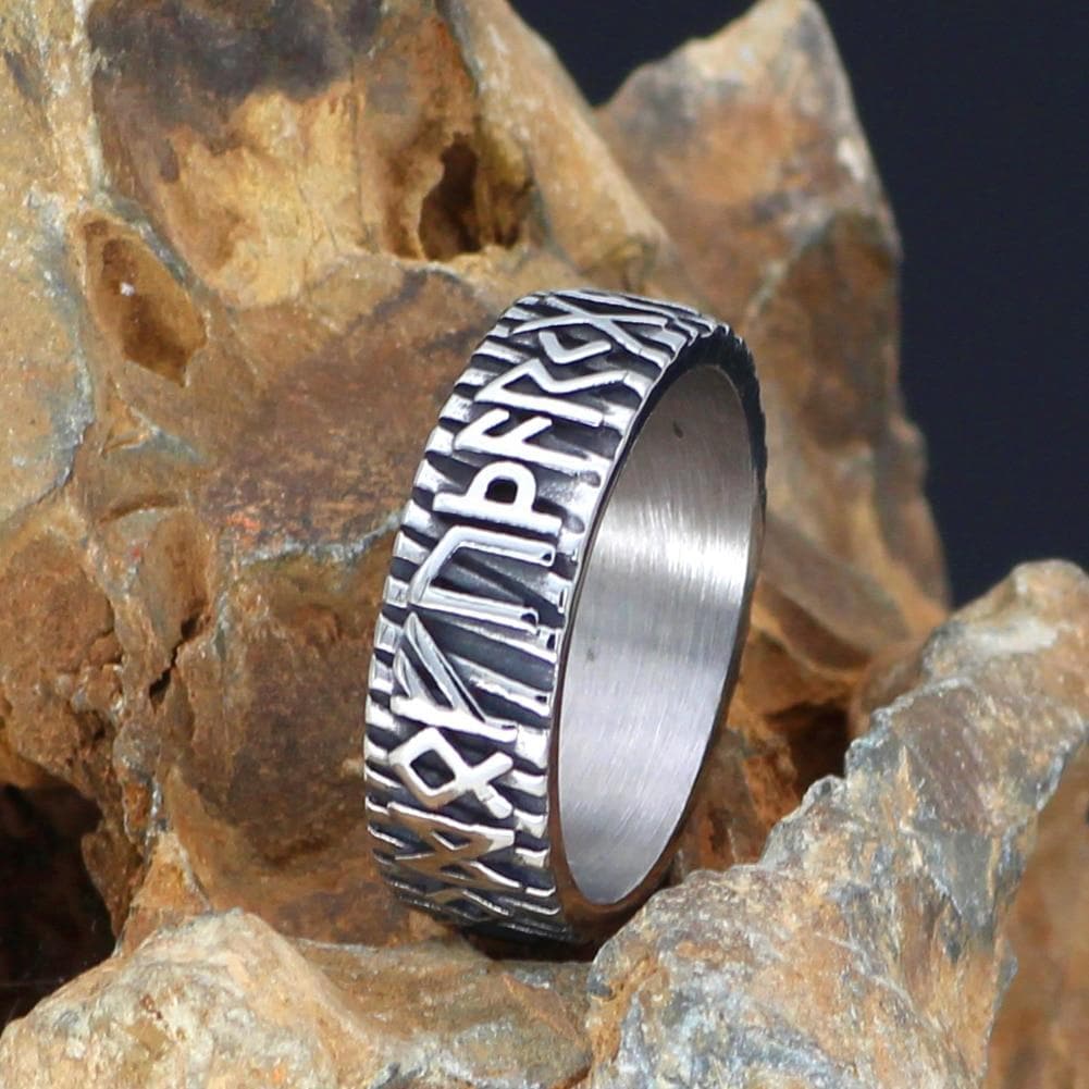 Vikings Rune Stainless Steel Ring