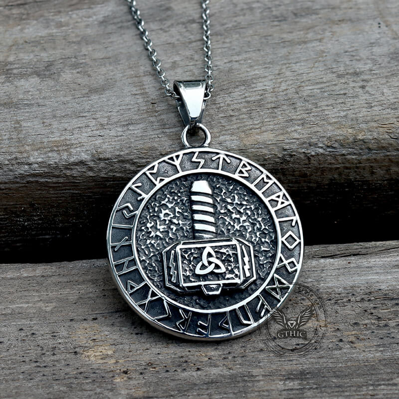 Viking Mjölnir Stainless Steel Pendant