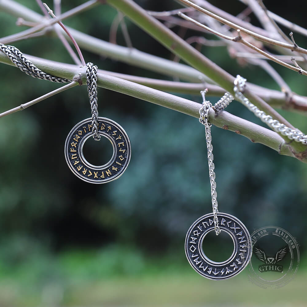 Viking Runes Stainless Steel Pendant