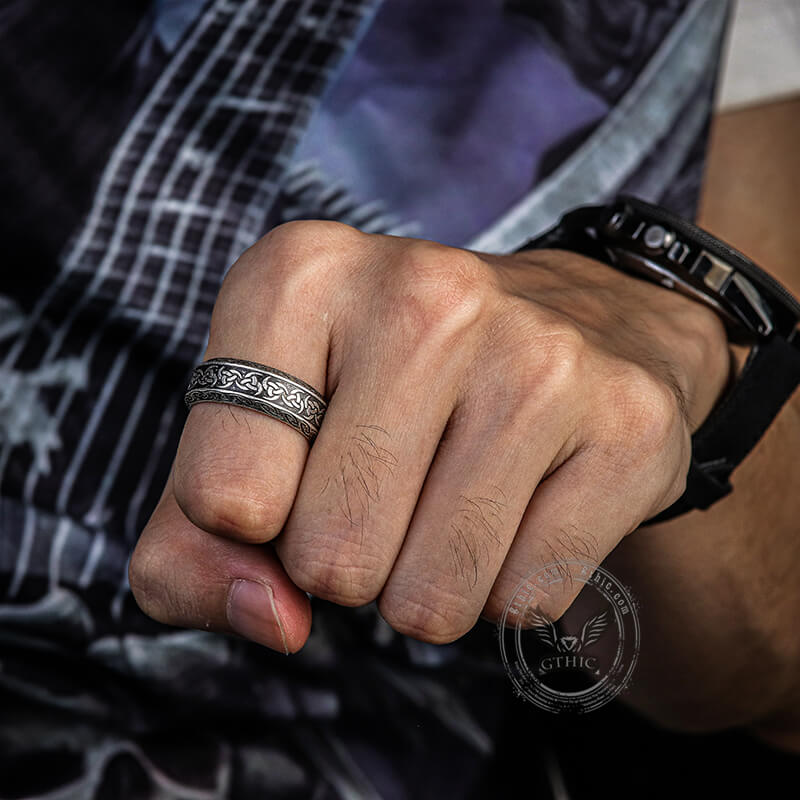 Viking Symbol Stainless Steel Ring