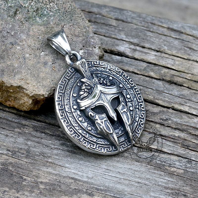 Viking Warrior Mask Stainless Steel Necklace