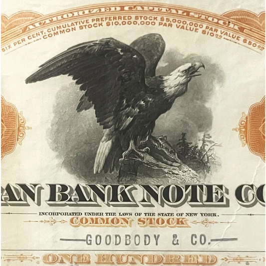 Rare American Bank Note Stock Certificates from the 1930s