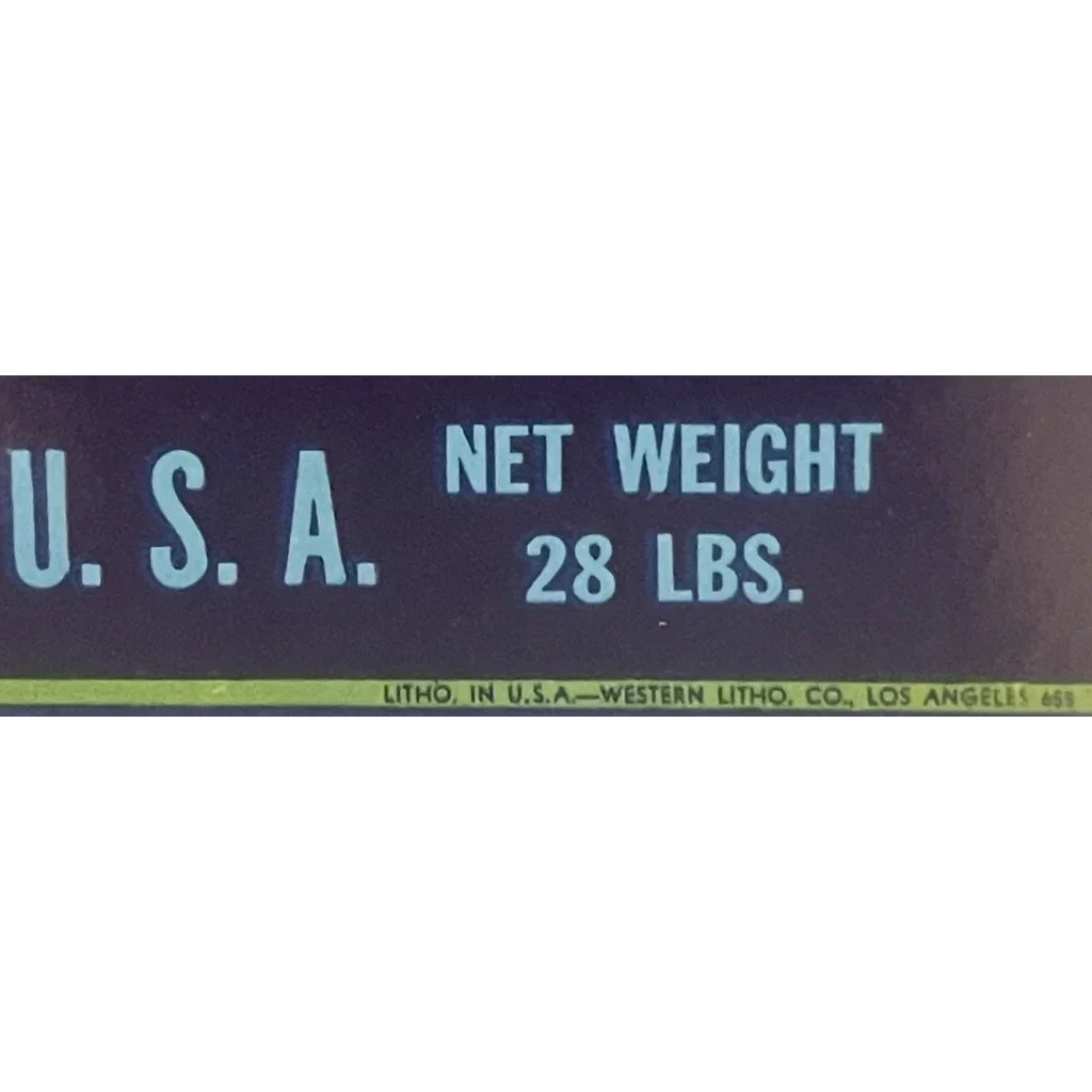 Vibrant 1940s Emperors Crate Label Blooms with Nostalgia