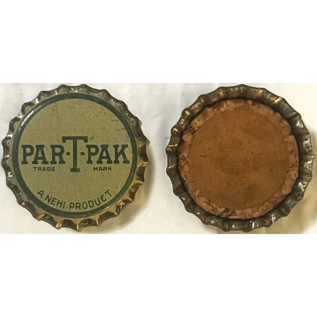 Rare 1940s Par-T-Pak Cork Bottle Cap from Nehi Corporation