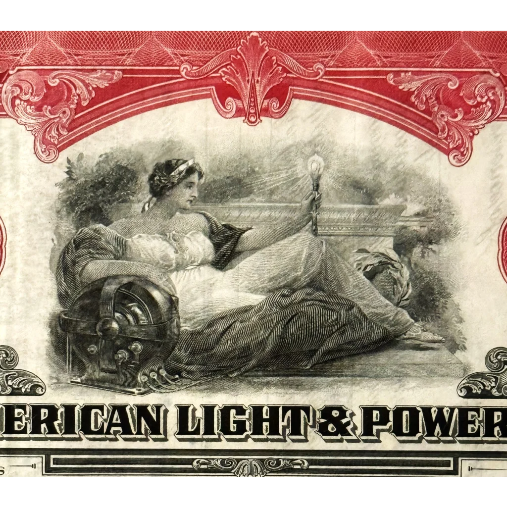 Rare 1940s North American Light Stock Certificate Uncovered
