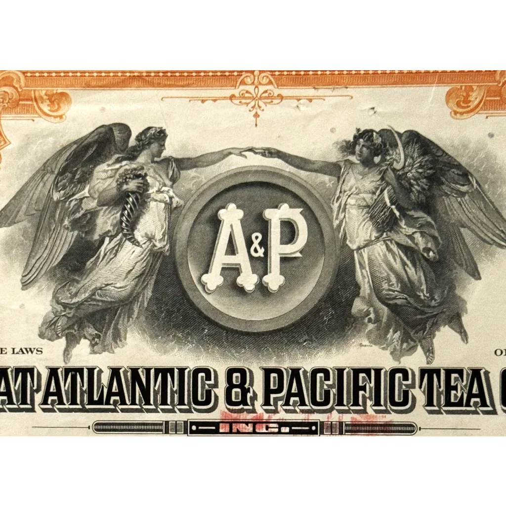 Vintage A&P Stock Certificate Brings Historical Significance to Life