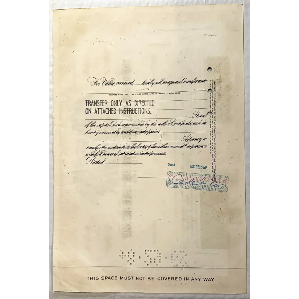 Vintage A&P Stock Certificate Brings Historical Significance to Life