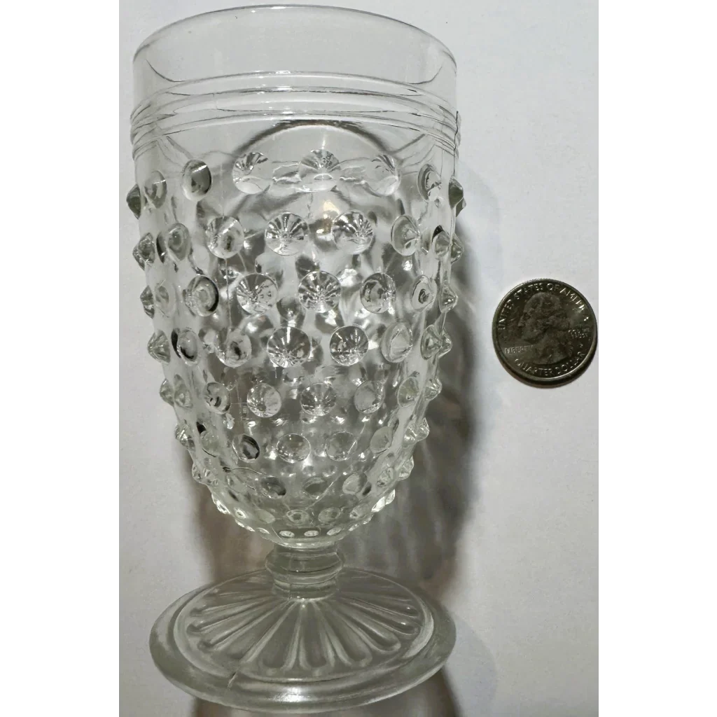 Vintage 1950s Anchor Hocking Hobnail Pieces, Shot and Juice Glass, Americana!