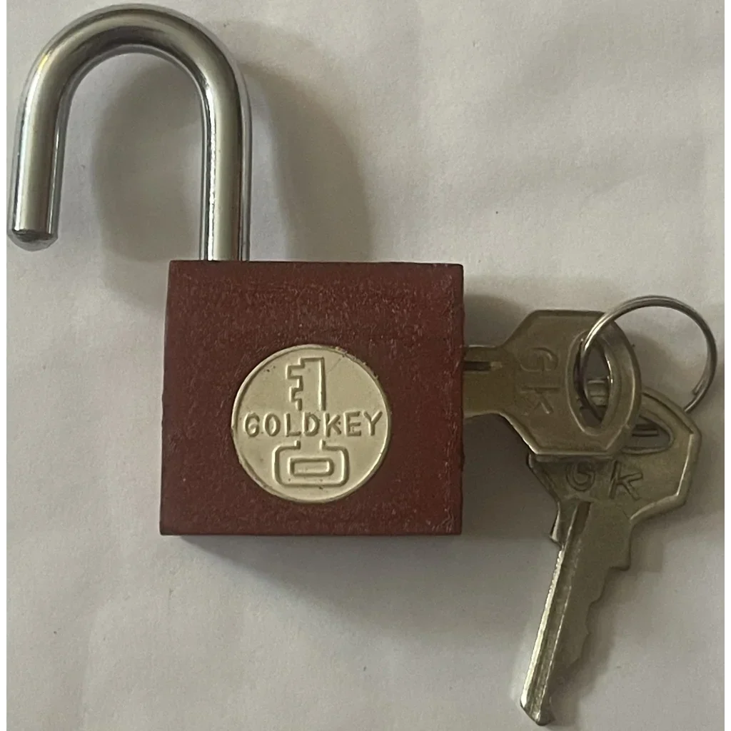 Vintage 1950s GoldKey Iron Padlock for Gumball Machines
