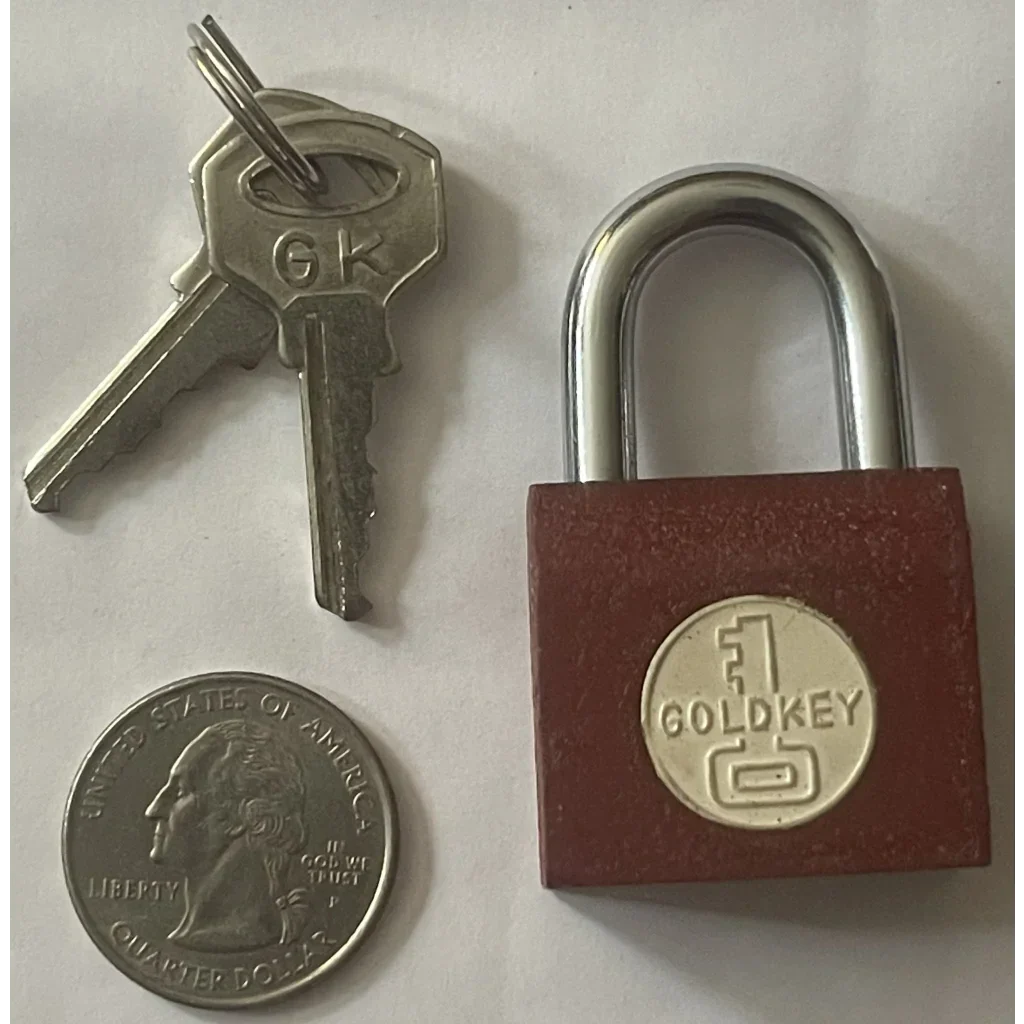 Vintage 1950s GoldKey Iron Padlock for Gumball Machines