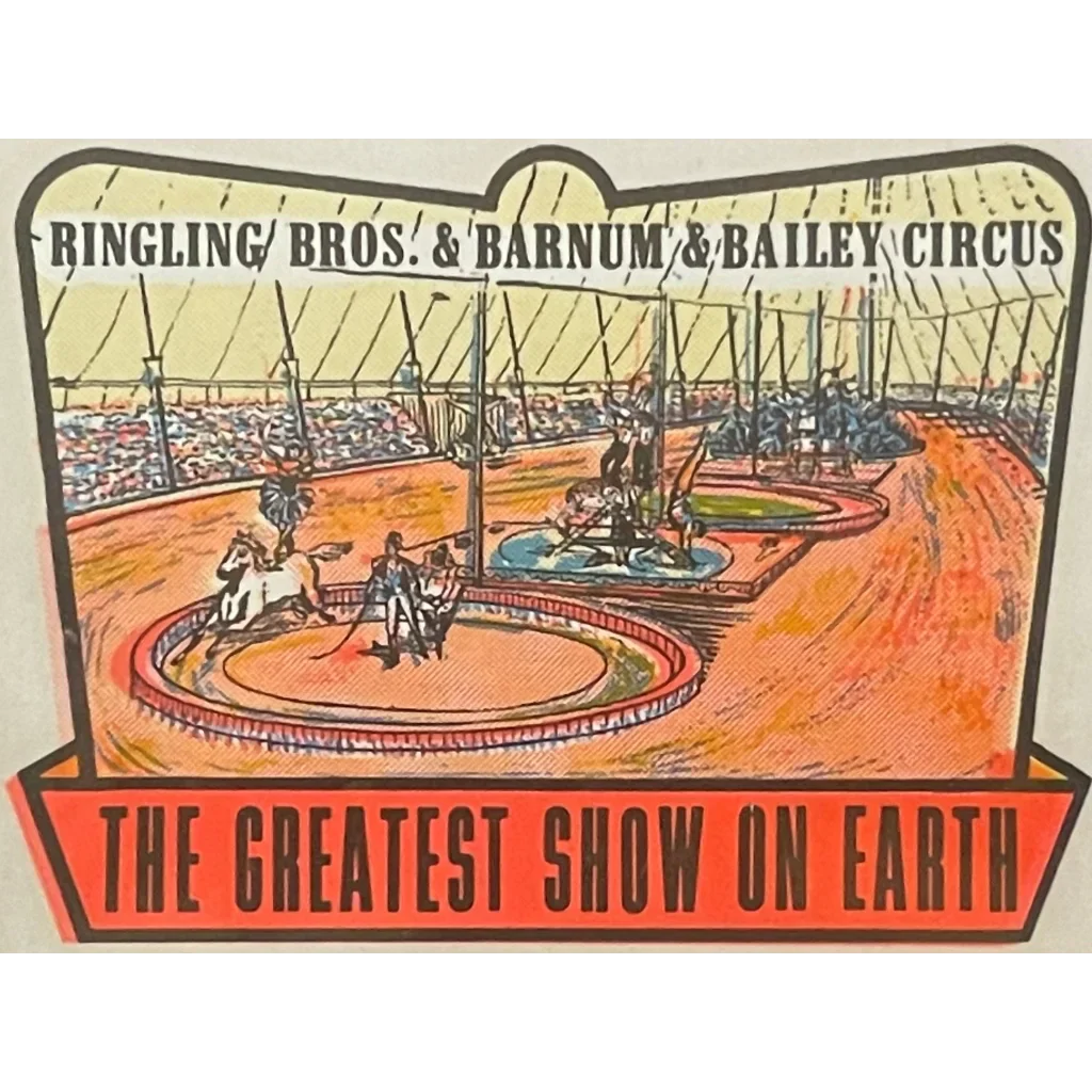 Vintage 1950s Ringling Bros Circus Decals Bring Nostalgia Home