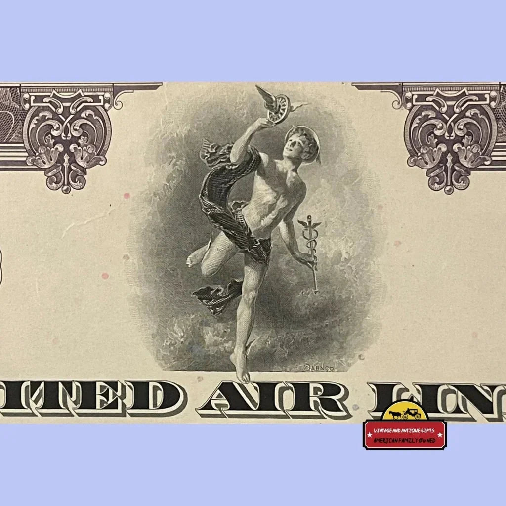 Rare United Air Lines Antique Stock Certificate Soars into View