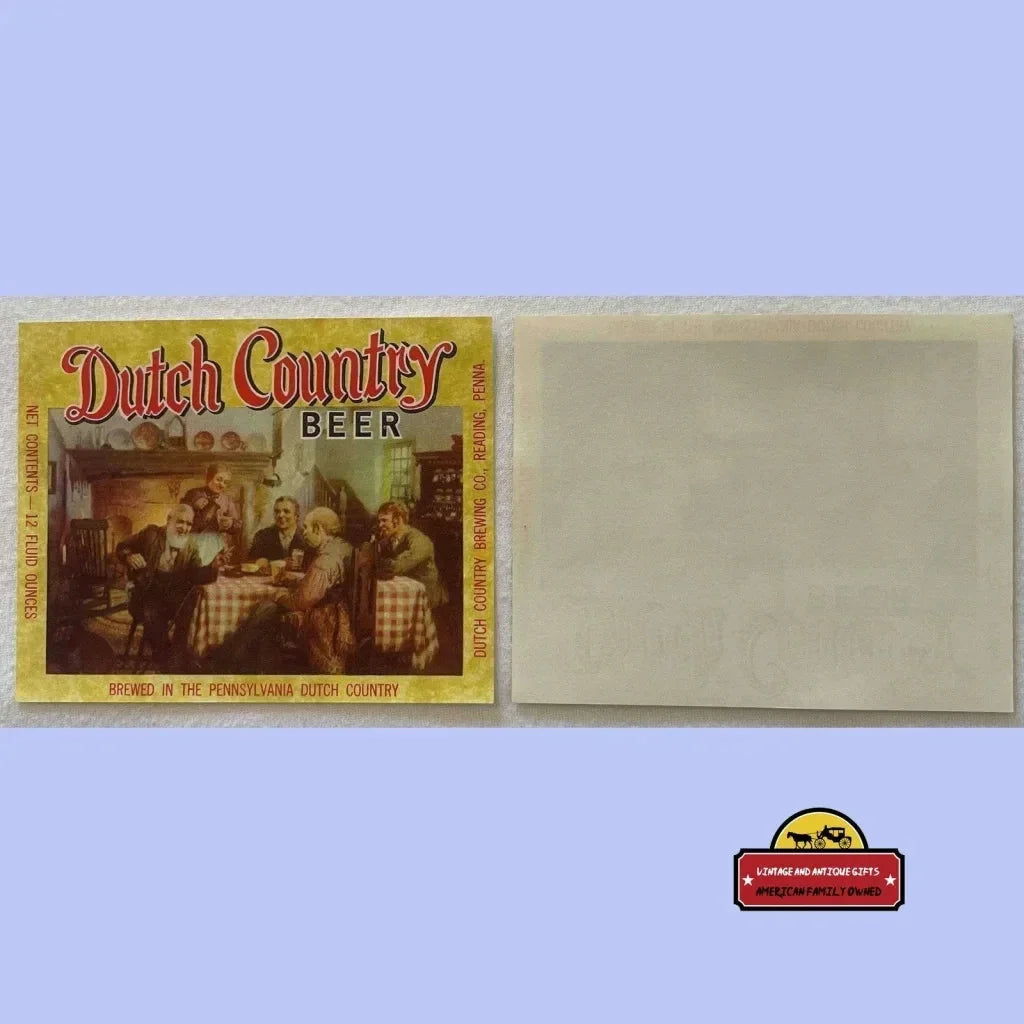 Rare 1960s Dutch Country Beer Label Captures Nostalgic Charm