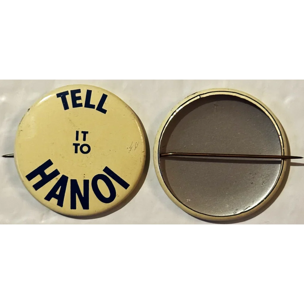 Rare Vintage 1960s Vietnam War Protest Pin Captures Historic Era