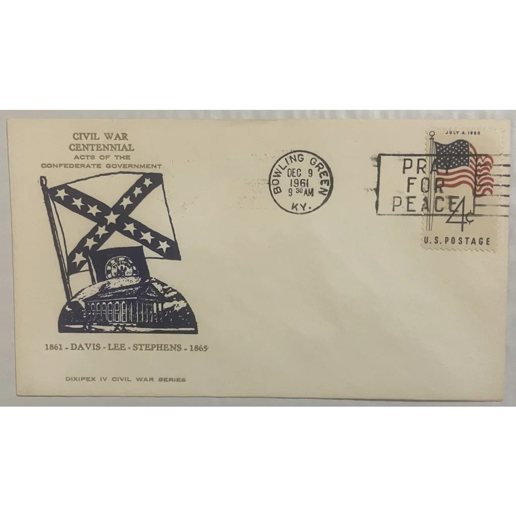 Rare 1961 Civil War Centennial Envelope Captures History
