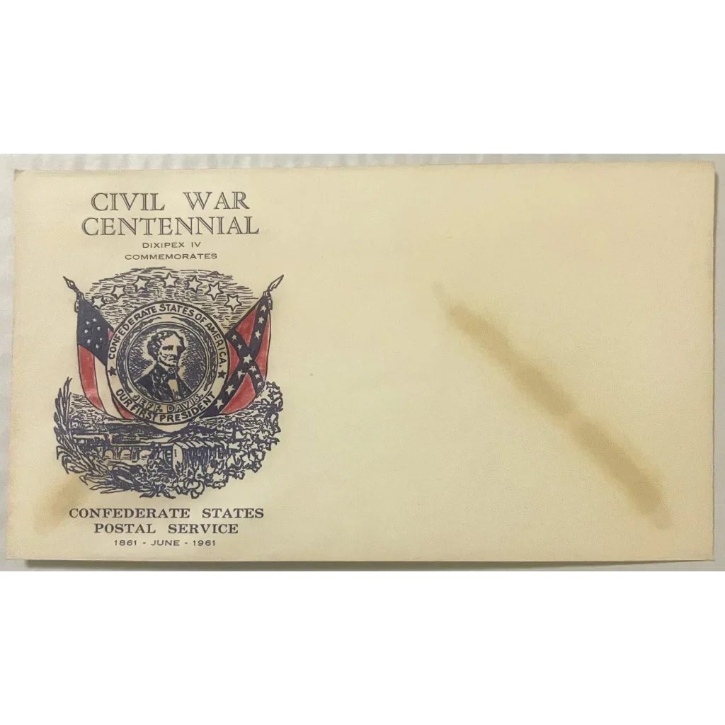 Rare 1961 Civil War Jefferson Davis Stamped Envelope Unearthed
