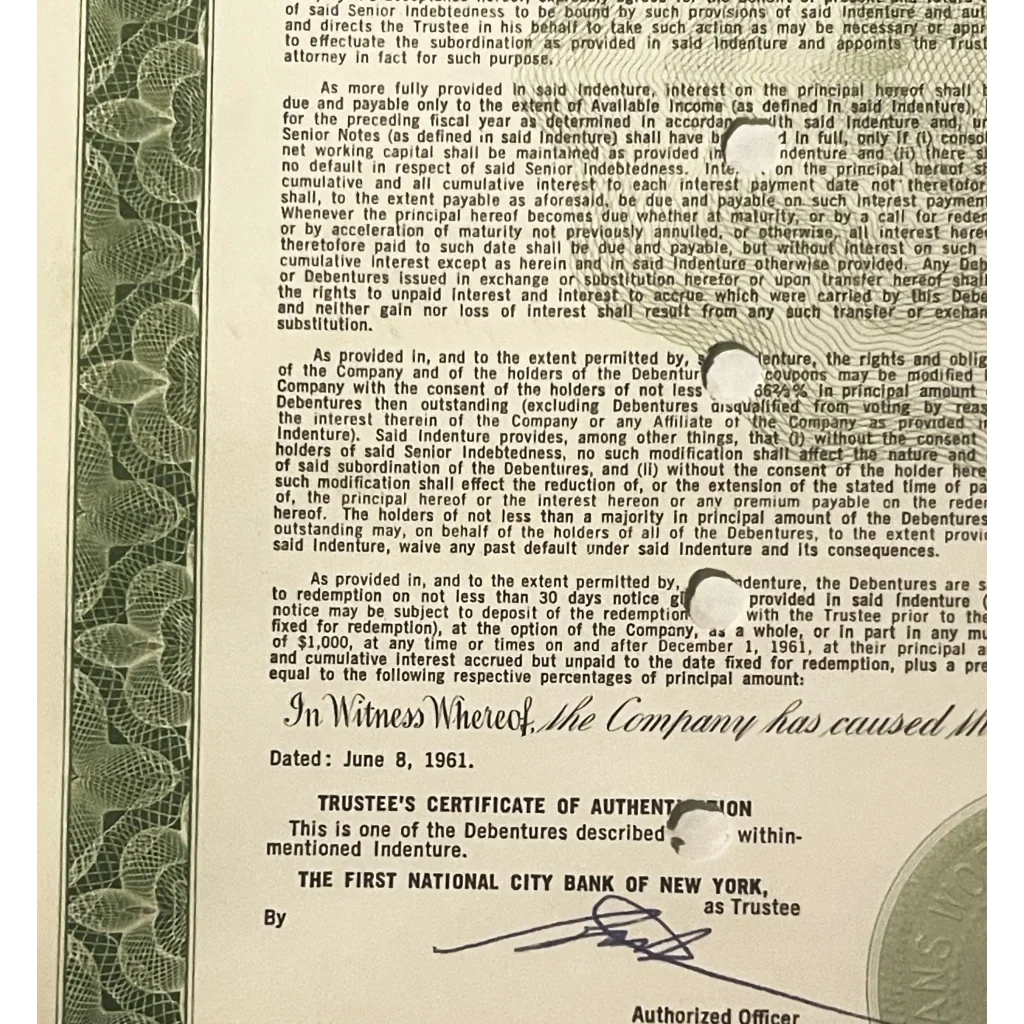 Rare 1961 Trans World Airlines Gold Bond Certificate Unearths History