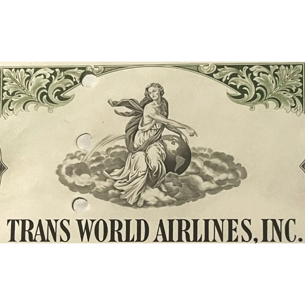 Rare 1961 Trans World Airlines Gold Bond Certificate Unearths History