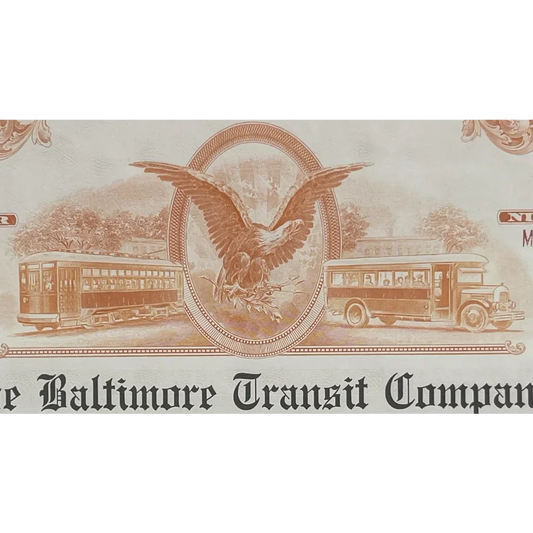 Rare 1966 Baltimore Transit Gold Bond Certificate Unearths History