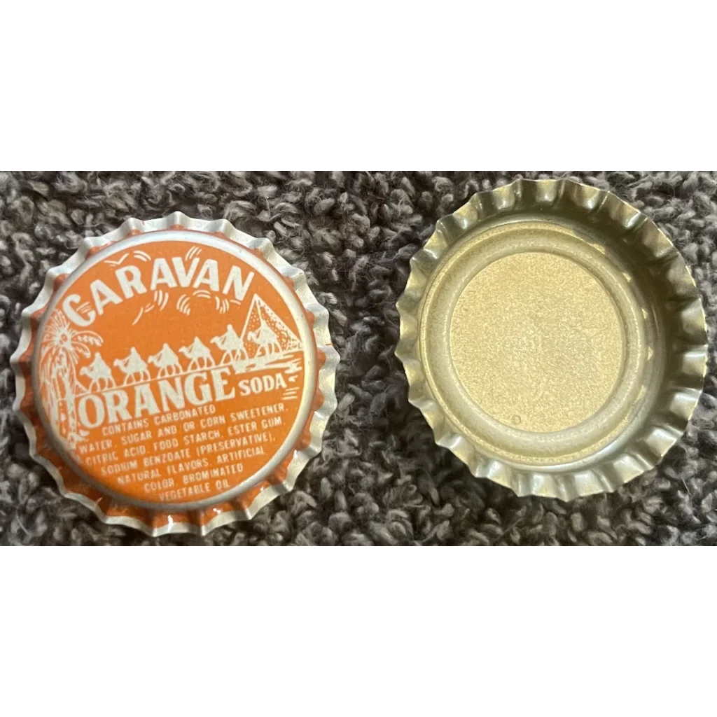 Rare 1970s Salisbury NC Caravan Orange Soda Bottle Cap Discovered