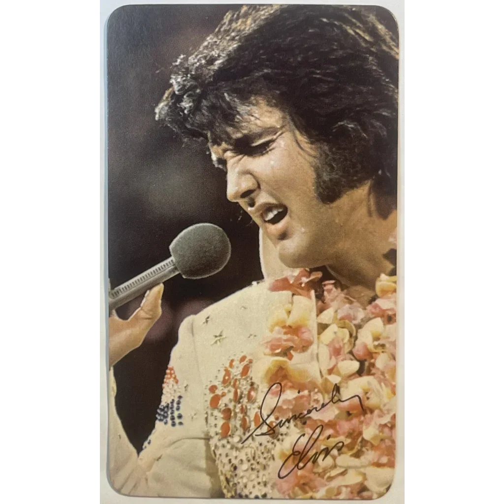 Rare 1974 Elvis Presley Card Calendar from Aloha Concert