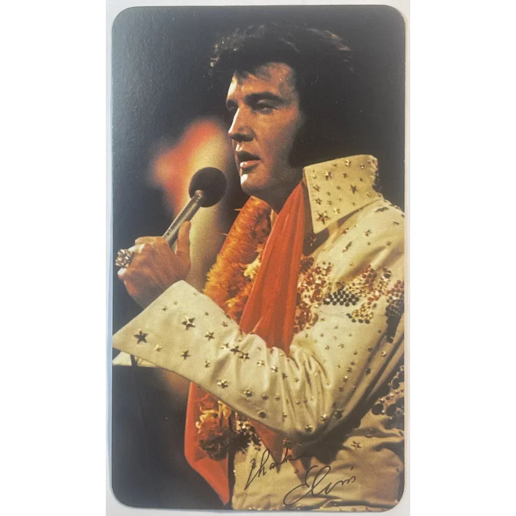 Rare 1976 Elvis Presley Card Calendar Rocks Collectors World