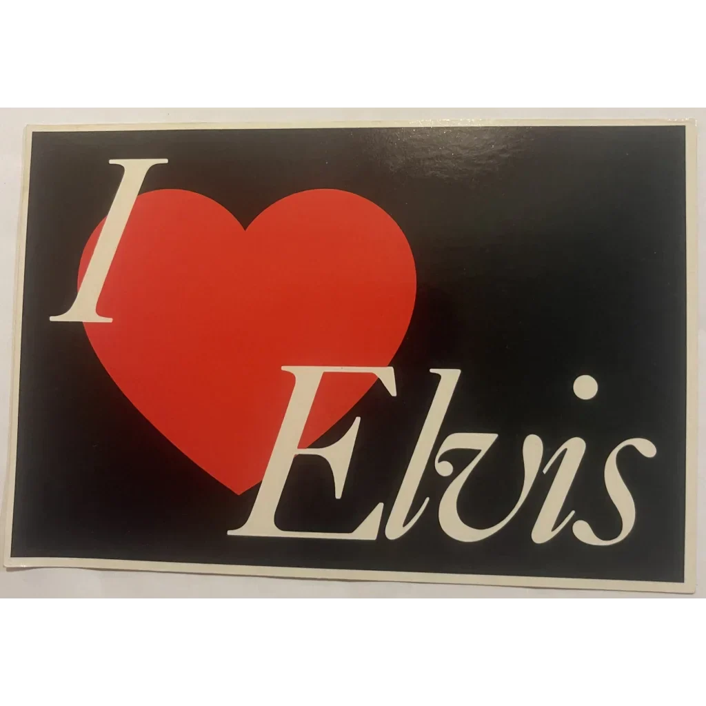 Vintage 1980 Love Elvis Postcard Rocks Collectors' Hearts