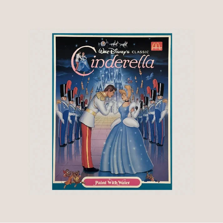 Vintage 1980s Cinderella Paint Book Disney McDonald's Collectors Gem