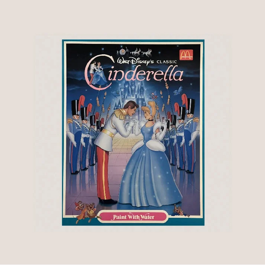 Vintage 1980s Cinderella Paint Book Disney McDonald's Collectors Gem