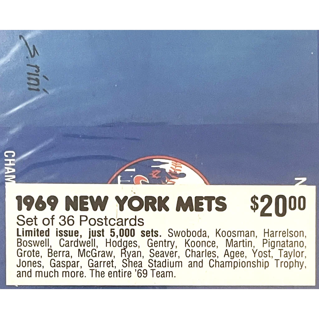Rare 1980s Limited Edition 1969 NY Mets Postcard Set Unearthed