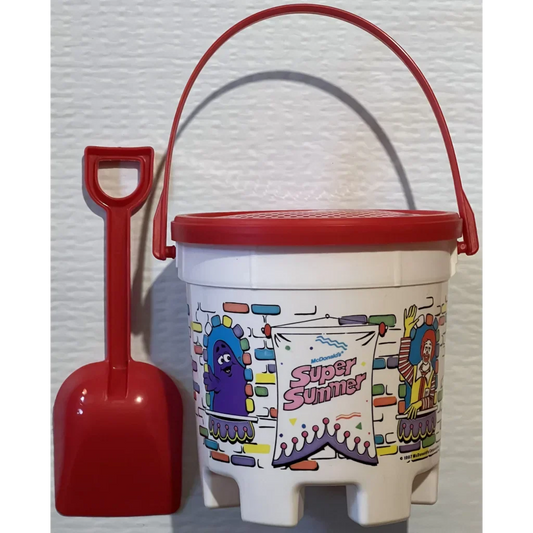 Retro McDonald's Super Summer Sandcastle Bucket Antique Gift