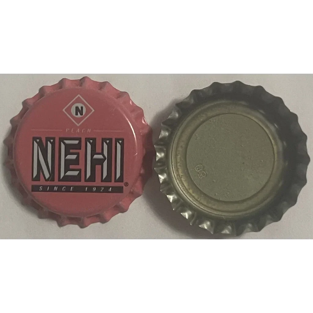 Vintage 1980s Nehi Peach Bottle Cap Transports You to Jefferson NC