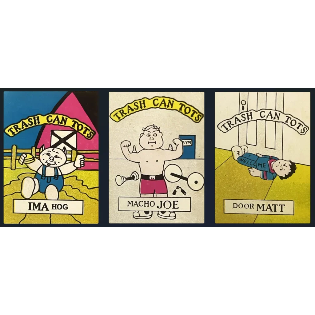 Relive the 80s with Vintage Garbage Pail Kids Tots Stickers