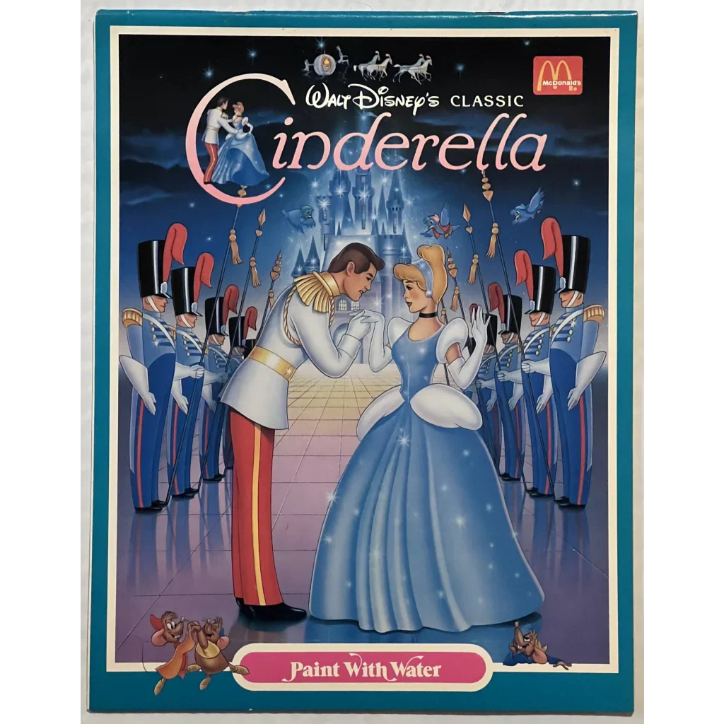 Vintage 1980s Cinderella Paint Book Disney McDonald's Collectors Gem