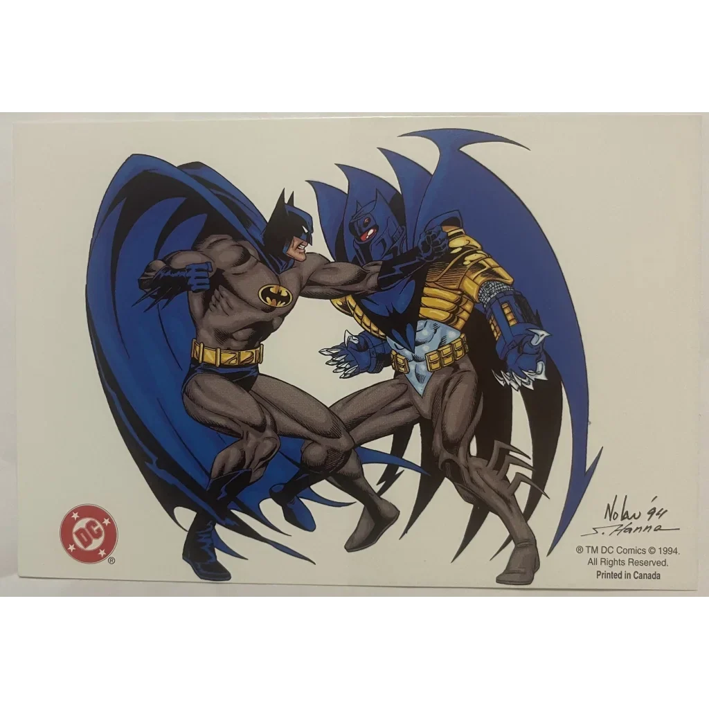 Rare Graham Nolan Batman Postcard Antique Gift for DC Fans