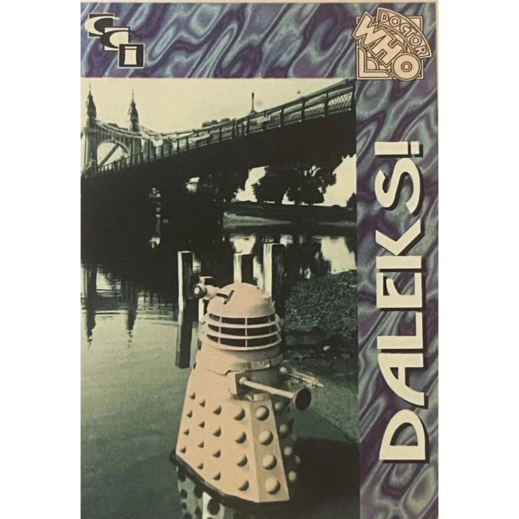 Vintage 1990s Doctor Who Dalek Trading Card Exterminate Nostalgia