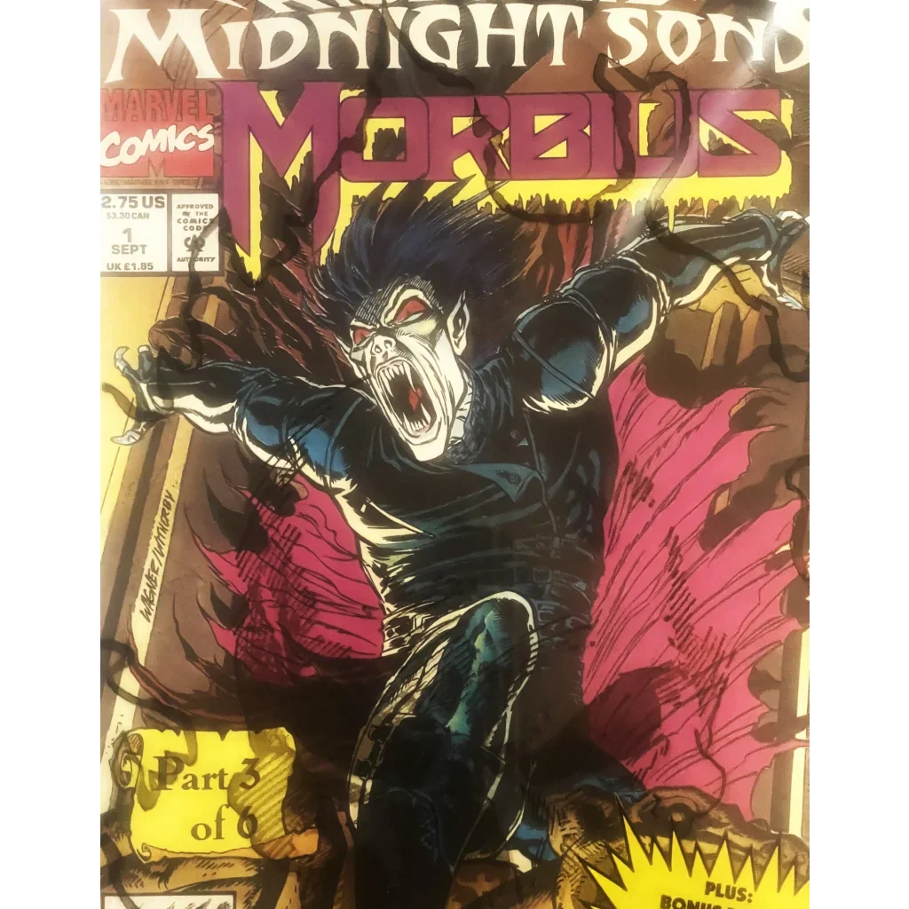 Retro 1992 Morbius Living Vampire Comic Factory Sealed