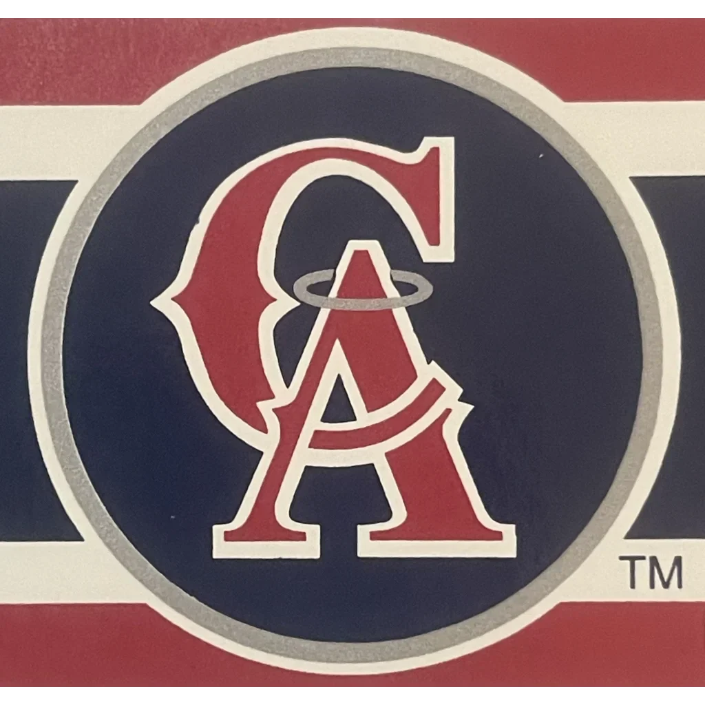 Rare California Angels Bumper Sticker 90s MLB Antique Gift