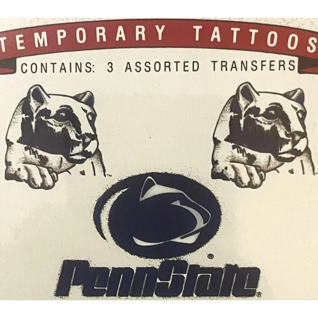 Relive 1994 Glory with Penn State Nittany Lions Vintage Tattoos