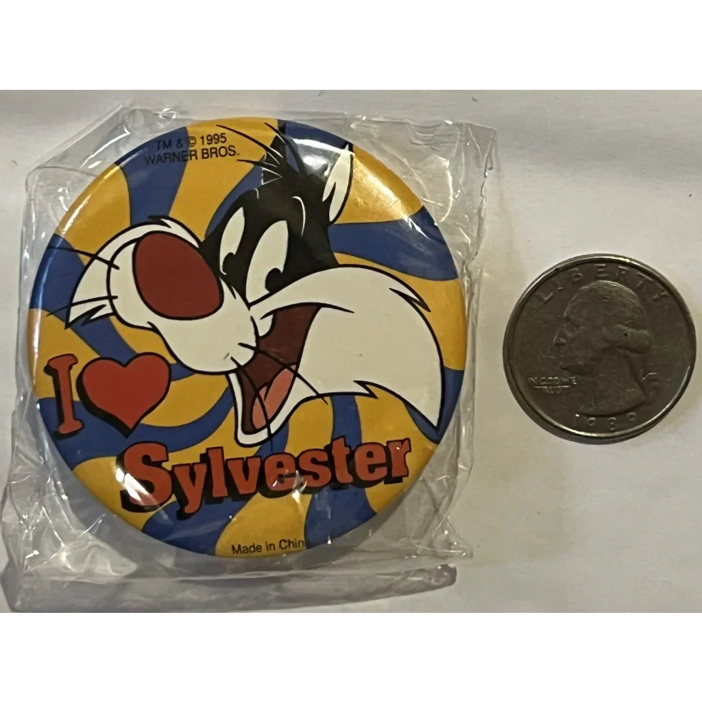 Rare 1995 Sylvester Looney Tunes Pin for Cartoon Collectors