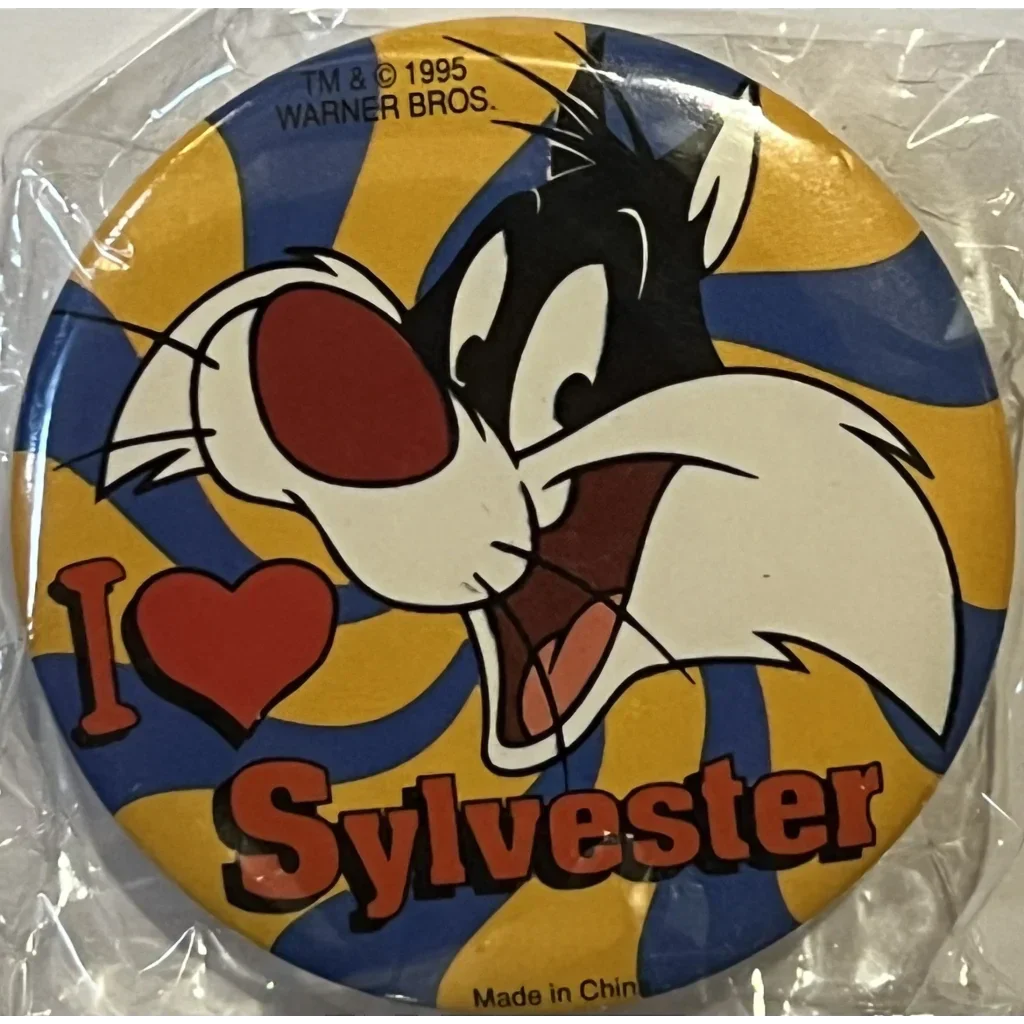 Rare 1995 Sylvester Looney Tunes Pin for Cartoon Collectors