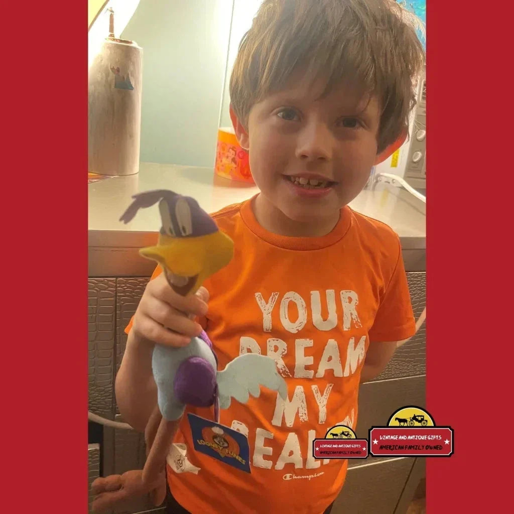 Rare 1997 Looney Tunes Roadrunner Plush Toy with Original Tag