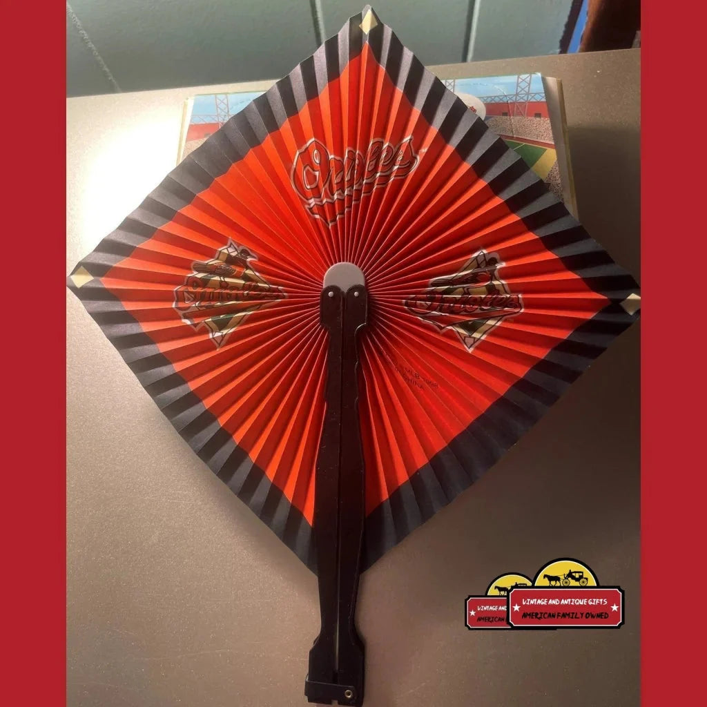 Vintage Baltimore Orioles MLB Folding Fan from the 1990s