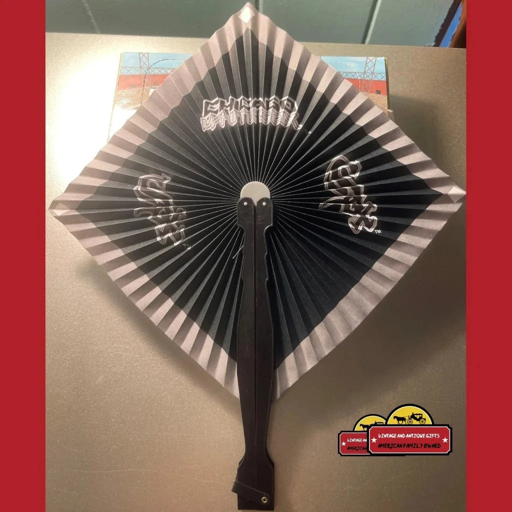 Vintage MLB Chicago White Sox Folding Fan 90s Baseball Collectible