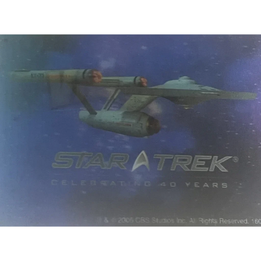Rare Star Trek 40th Anniversary Enterprise Hologram Collectible
