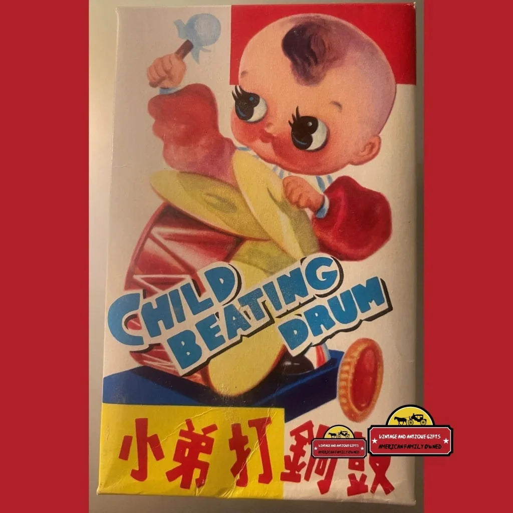 Nostalgic Vintage Clockwork Tin Boy Drummer Toy Works Perfectly