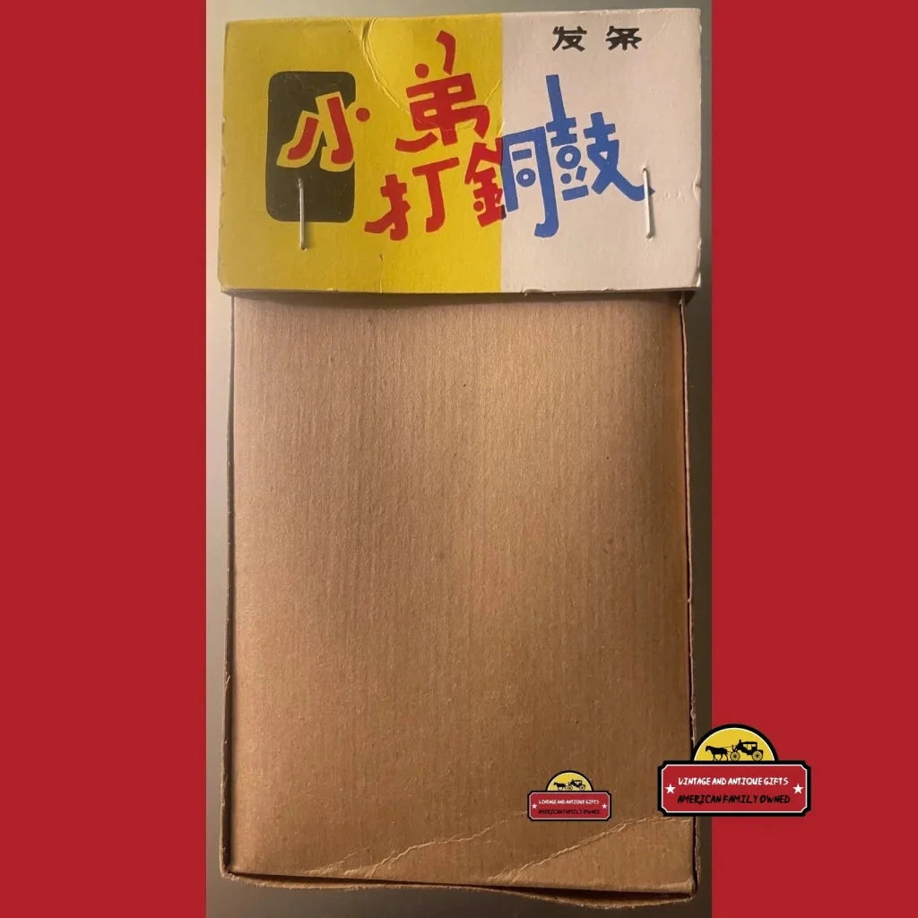 Nostalgic Vintage Clockwork Tin Boy Drummer Toy Works Perfectly