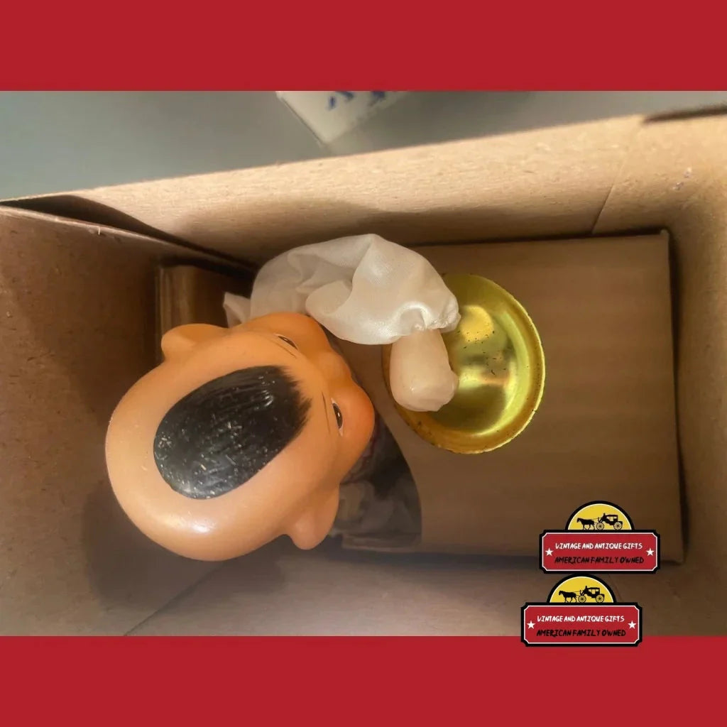 Nostalgic Vintage Clockwork Tin Boy Drummer Toy Works Perfectly