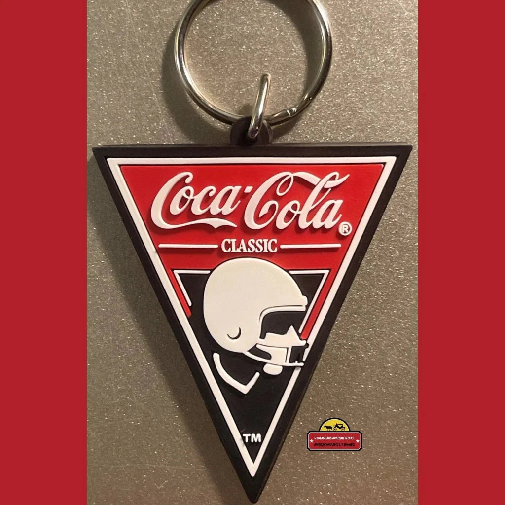 Sealed 90s Vintage NFL Coca-Cola Keychain Unlocks Nostalgia